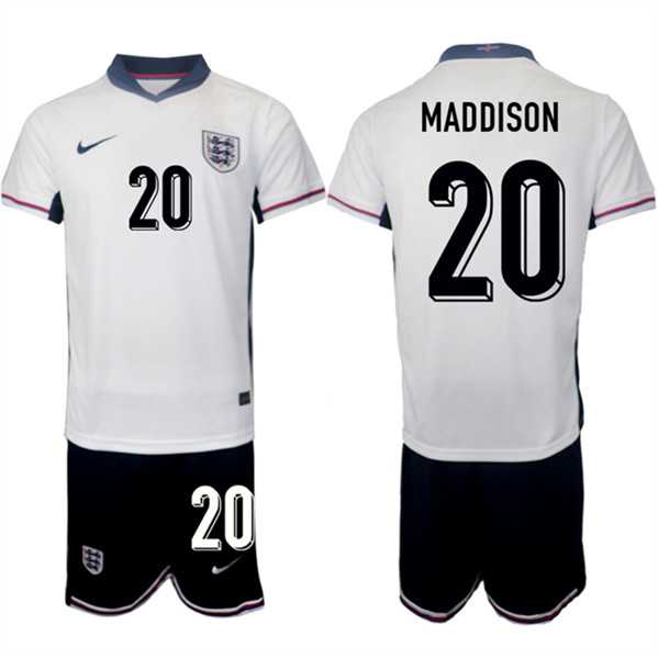 Men's England #20 James Maddison 2024-25 White Home Soccer Jersey Suit,We sell and wholesale Men's England #20 James Maddison 2024-25 White Home Soccer Jersey Suit on line form chian!